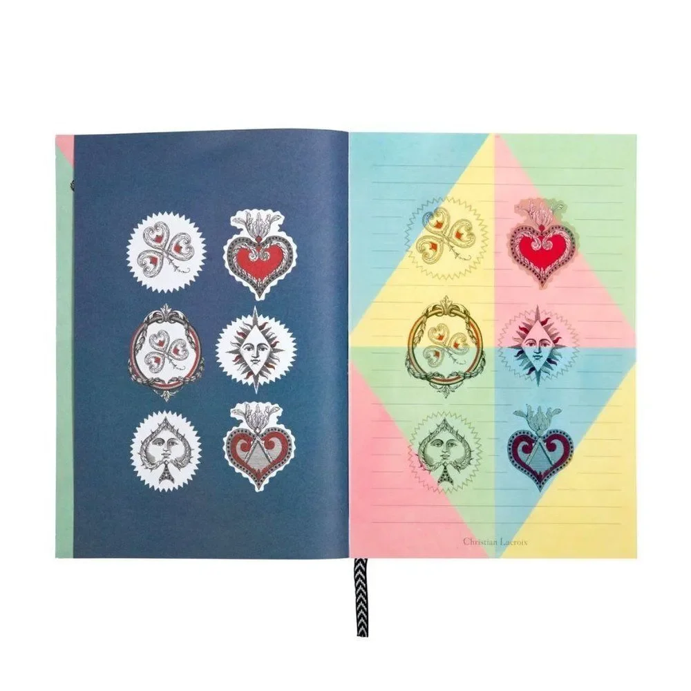 Sealed Christian Lacroix Poker Face A5‎ Layflat Notebook Journal Stickers Gilded